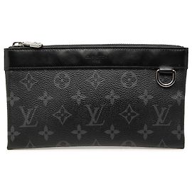Louis Vuitton Black Monogram Eclipse Pochette Discovery PM Schwarz