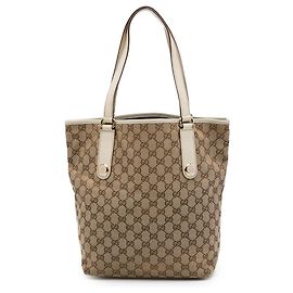 Borsa Tote Gucci Beige GG Canvas Charmy Beige