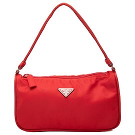 Prada Red Tessuto Pochette Red
