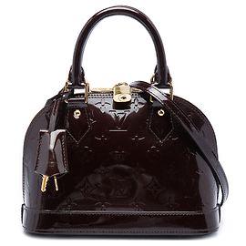 Louis Vuitton Purple Monogram Vernis Alma BB Violet
