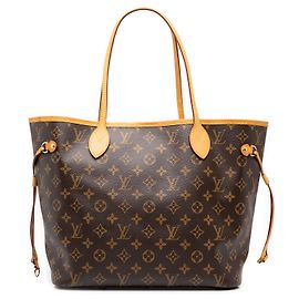 Louis Vuitton Brown Monogram Neverfull MM Marrom