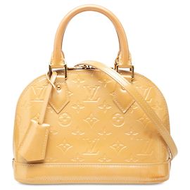 Louis Vuitton Yellow Monogram Vernis Alma BB Yellow