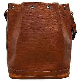 Louis Vuitton Bolsa Saco Noé em Couro Epi Marrom