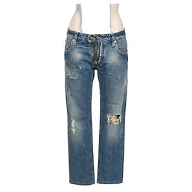 Dsquared2 Boyfriend Blue Denim Jeans Blue