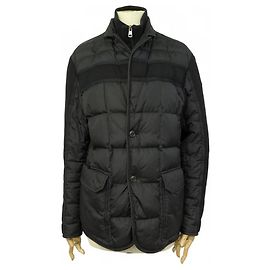 MONCLER ARDENNE JACKET T2 48 M BLACK NYLON QUILTED DOWN COAT Black