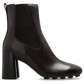 Hogan Bottines à talons en cuir Marron