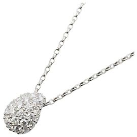 Collier TASAKI Pt900 Pt850 Diamant Argenté Métallisé