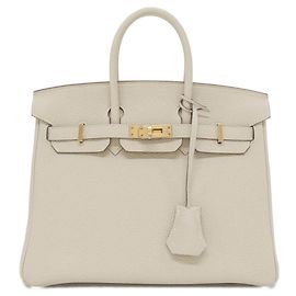 Hermès Birkin25 Togo en cuir blanc Blanc
