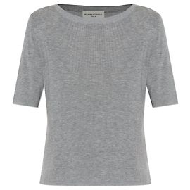 Autre Marque Officine Generale Edmee Top Grau Lyocell Grau