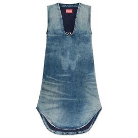 Vestido Diesel DE-LARIS--S em denim de algodão azul Azul