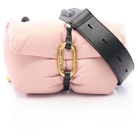 Bolsa de Ombro em Couro Moncler SNOW Rosa