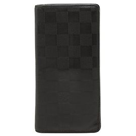 Louis Vuitton Portefeuille Brazza Long Wallet N63010 Black