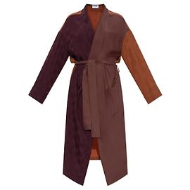 Moschino Kimono mit Gürtel Braun Braun