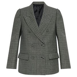 Blazer in lana grigio con trama tweed Acne Studios Grigio