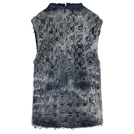 Top sin mangas Diesel DE-TAPI-FSH1 de algodón gris Gris