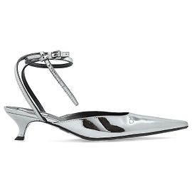 Moschino kitten heel pointed toe shoes black Black