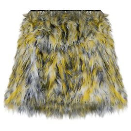 Diesel M-ASTRELLA yellow textured skirt Yellow