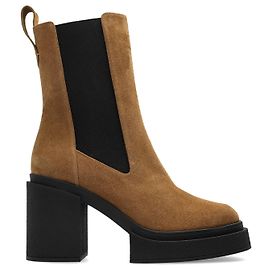 Nodaleto brown suede platform chelsea boots Brown