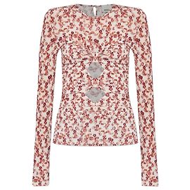Top Gladice Isabel Marant Vermelho Floral Viscose Vermelho