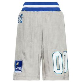 Off White bedruckte Shorts grau Grau