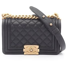 Bolsa de Ombro Chanel Boy Chanel Small Preto