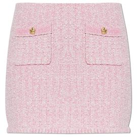 Jupe courte Ellianna LoveShackFancy en tweed rose Rose