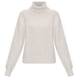 Pull à col roulé Idra Anine Bing en laine crème Blanc Écru
