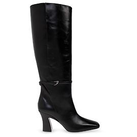 Botas de tacón de piel negra Nodaleto Negro