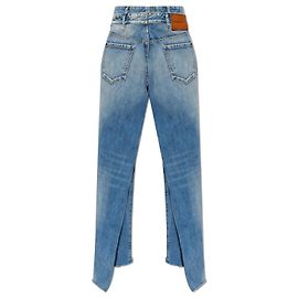 Dsquared2 X BETTTER Wide Leg Split Jeans Blue Cotton Blue
