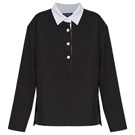 Polo Kate Spade avec logo noir en coton Noir