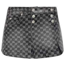 Autre Marque MISBHV Monogram Skirt Grey Cotton Grey