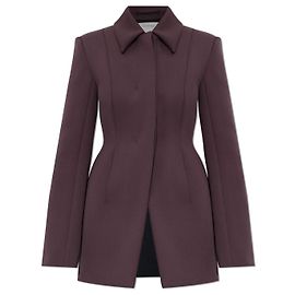Sportmax Bacio Mantel lila Wolle Lila