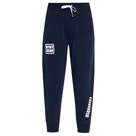 Pantalones de chándal de algodón azul marino Dsquared2 Azul Azul marino