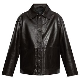 Jaqueta de couro marrom Rag & Bone corte boxy Marrom