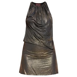 Robe mini D-KARAM Diesel dorée métallique Doré Métallisé