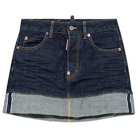 Dsquared2 Blue Denim Mini Skirt Blue Navy blue