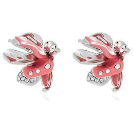 Marni Silberne Messing-Ohrringe mit Kristallen Silber Metallisch