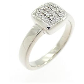 Autre Marque Luziada 750 White Gold Diamond Ring Silvery