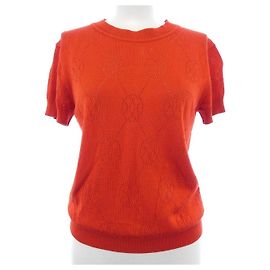 Hermès Hermes H Lift Knit Top Red