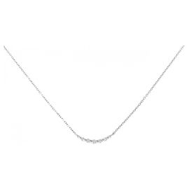 Autre Marque Vendome Platinum Diamond Halskette Silber