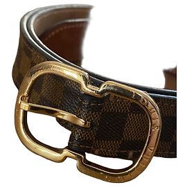 Cinturón Louis Vuitton Damier Ebene Castaño Monograma