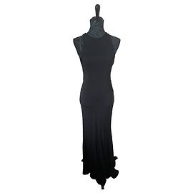 Alexandre Vauthier black long dress Black Navy blue