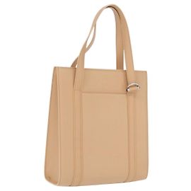 Cartier Tote Bag Leder Beige Silber Auth BA16682V - Jerrillo Andere