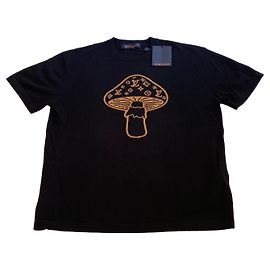 Louis Vuitton Champignon Monogram Wool T-shirt Black/Yellow Black Golden