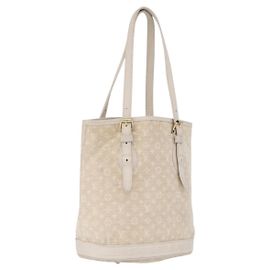 LOUIS VUITTON Monogram Mini Lin Bucket PM Shoulder Bag Dunne M95316 Auth ka6792 - Jerrillo Outro