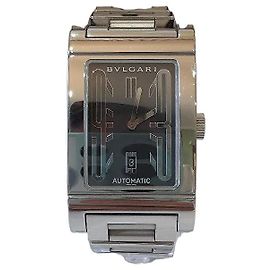 Relógio Bulgari Rettangolo RT45S Automático em Aço Prata Hardware prateado