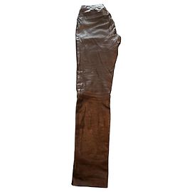 Zadig & Voltaire Leder-Leggings schwarz Schwarz