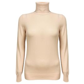 Pull à col roulé en cachemire Loro Piana Rose Pâle Rose