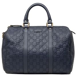 Sac Boston Gucci Medium Guccissima Joy Bleu Bleu