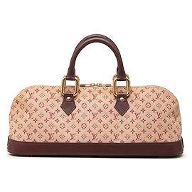 Bolso de mano Louis Vuitton Monogram Mini Lin Alma Horizontal rojo Roja